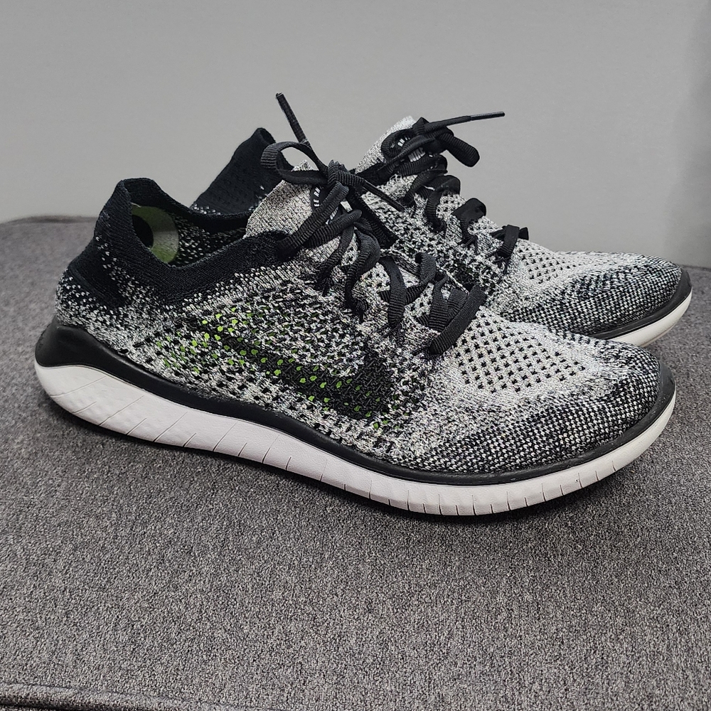 Nike Free Black and White Knit Sneakers